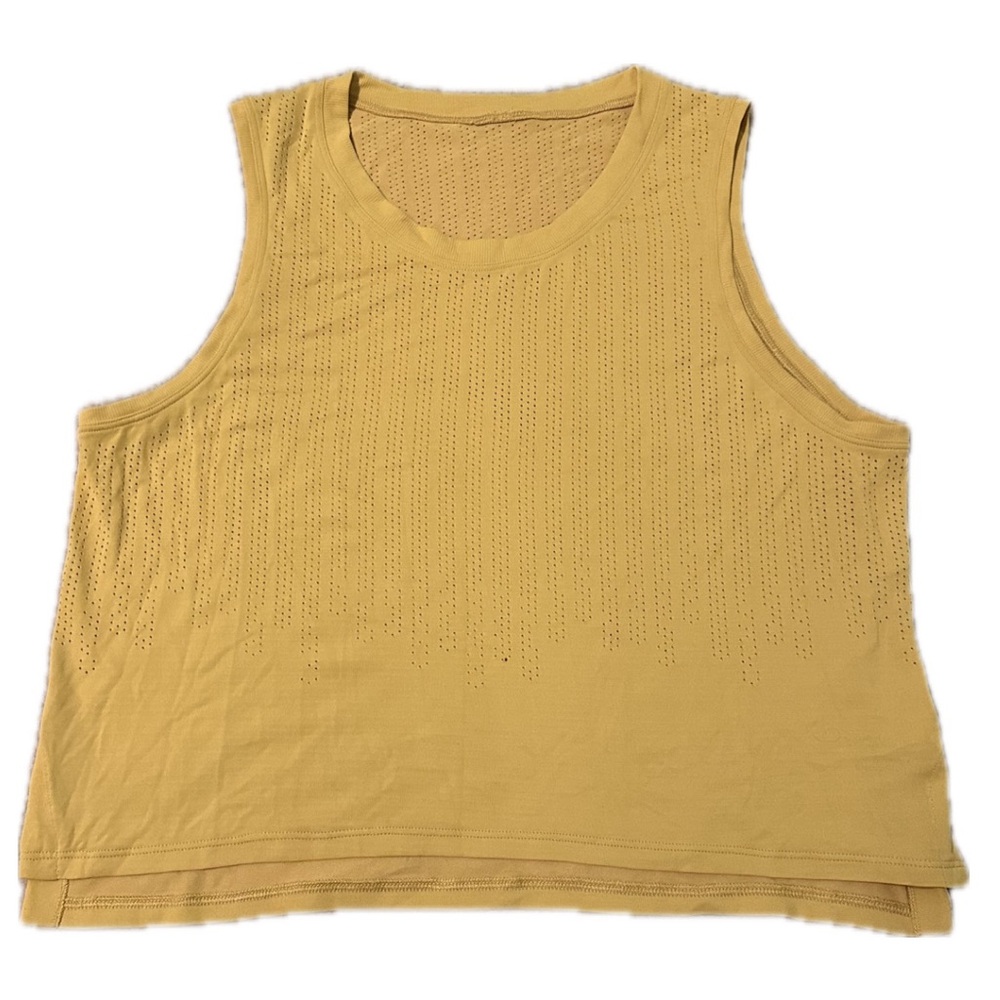 RARE YELLOW LULU workout tank top!!! No tag (size 2-4)